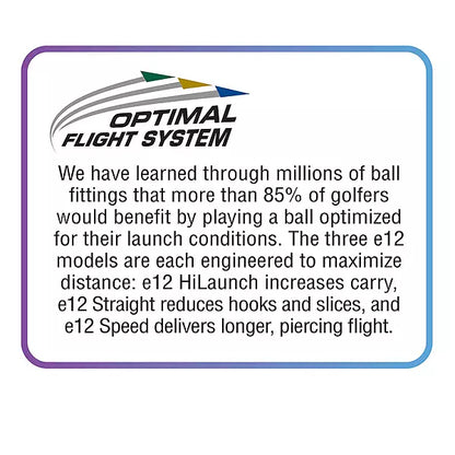 Bridgestone e12 Straight Distance 2025 White Golf Balls