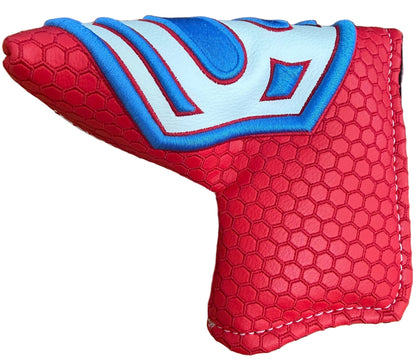 Limited Bettinardi 2022 Jumbo Hex B Specialty Run Blade Putter Headcover Red/White/Blue