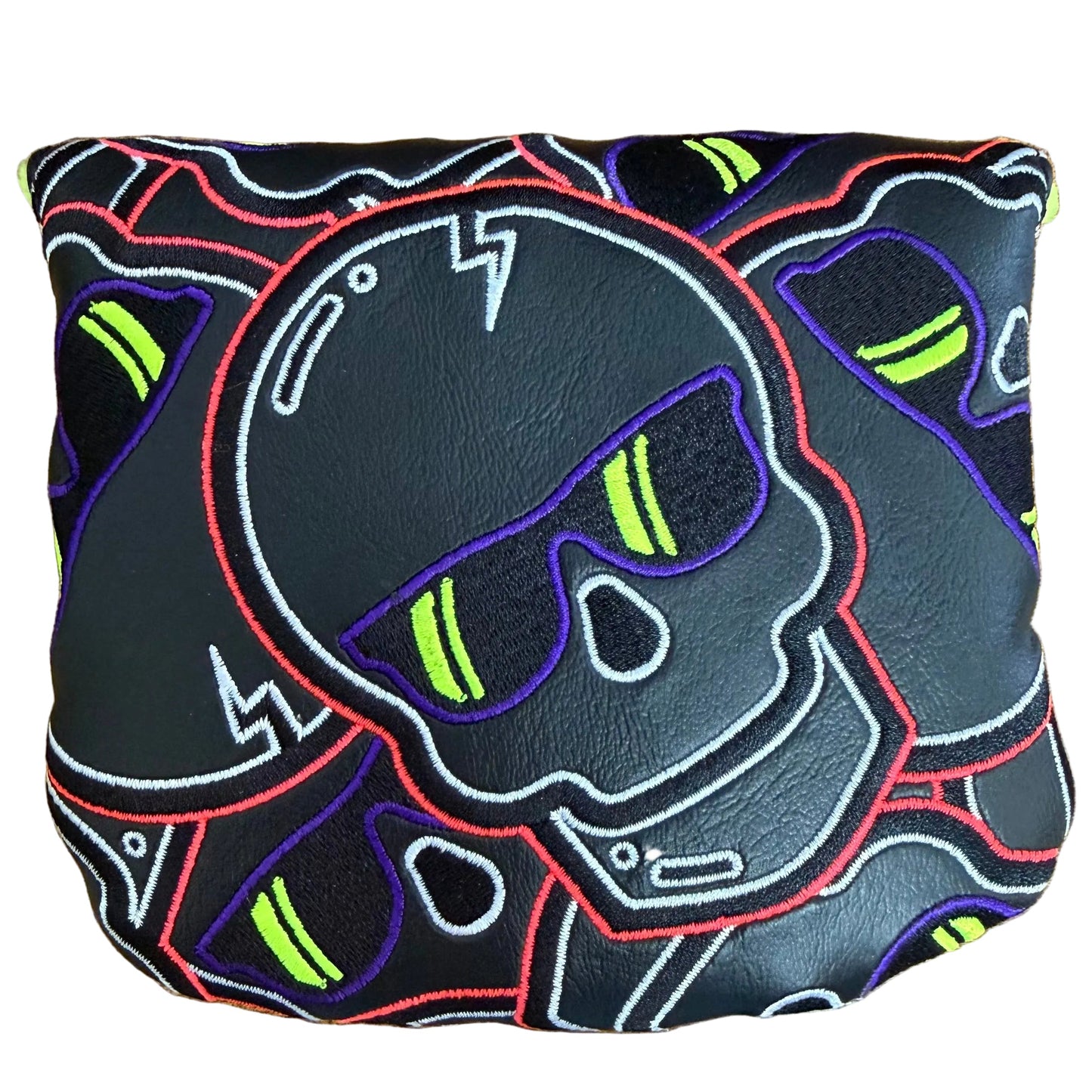 Swag Golf Stacked Skull 2.0 Neon Thermal Mallet Putter Headcover