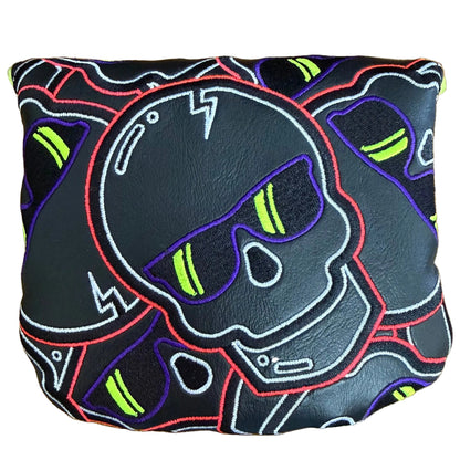 Swag Golf Stacked Skull 2.0 Neon Thermal Mallet Putter Headcover