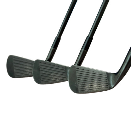 Pre-Owned Miura KM-700 Black QPQ Iron Set (5-PW) Right Hand W/ Dynamic Gold Mid Tour Issue 115 X-100 Black X-Stiff Shaft (Standard Length) (Average)