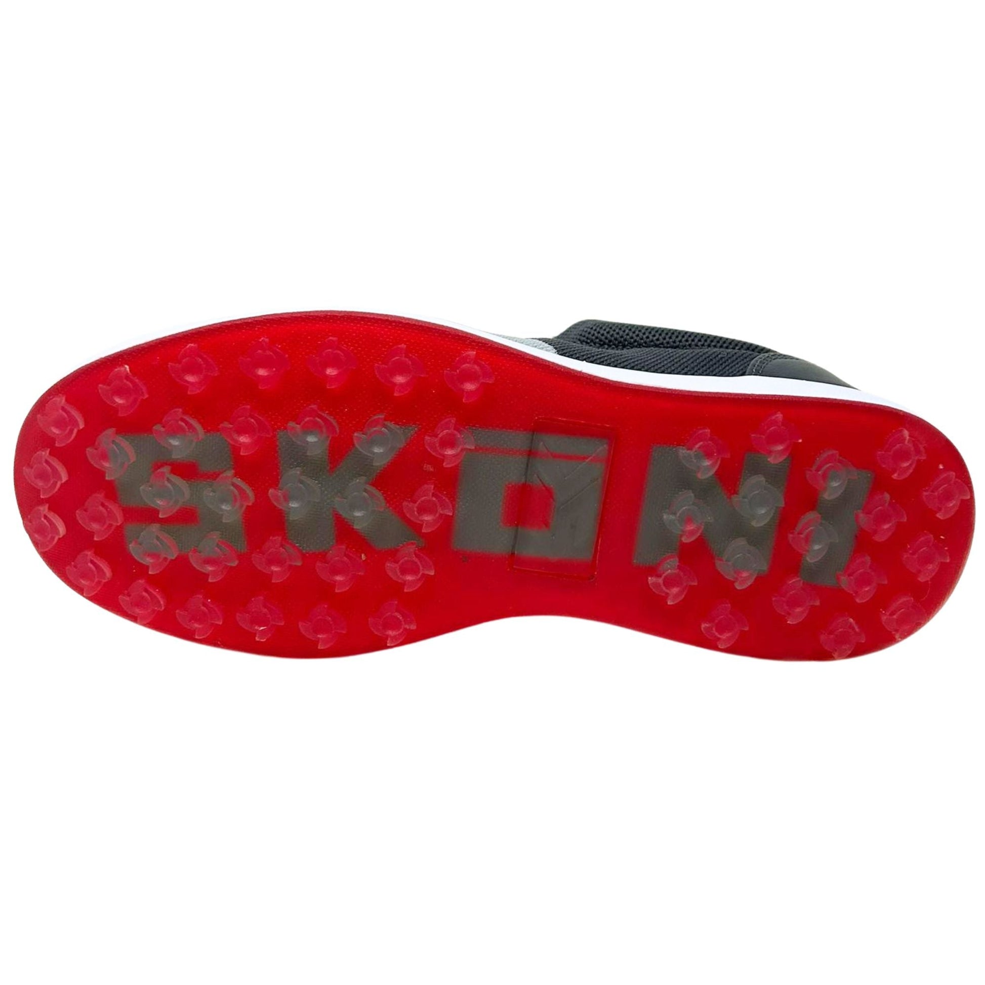 SKŌNI Men's Golf Shoe Waterproof- Grey/Red - The Golf Guys Online