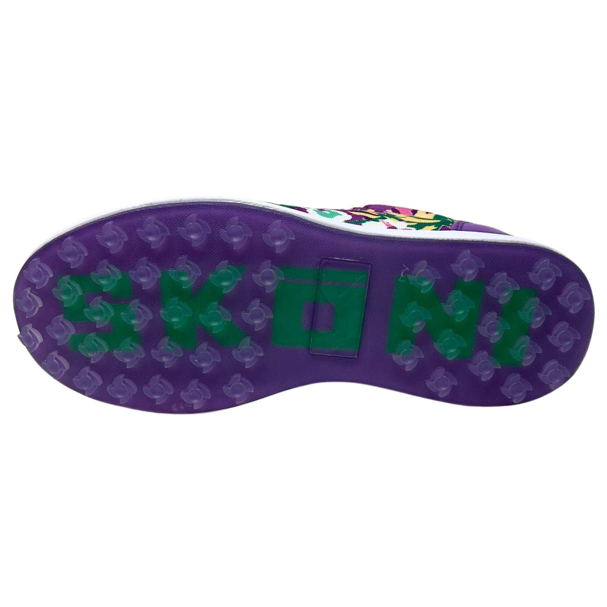 SKŌNI Women's Golf Shoe Waterproof- Purple Floral - The Golf Guys Online