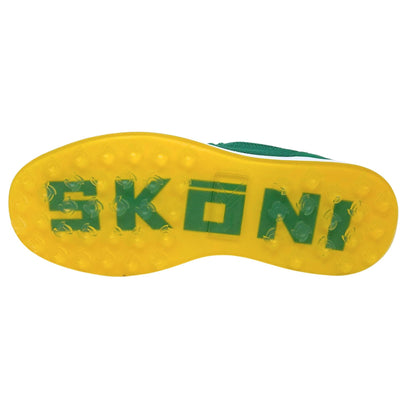 SKŌNI Men's Golf Shoe Waterproof- Green/Yellow - The Golf Guys Online