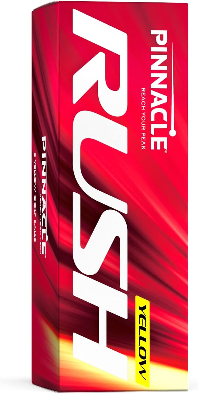Pinnacle Rush Yellow 15-Ball 2023 Golf Balls - The Golf Guys Online