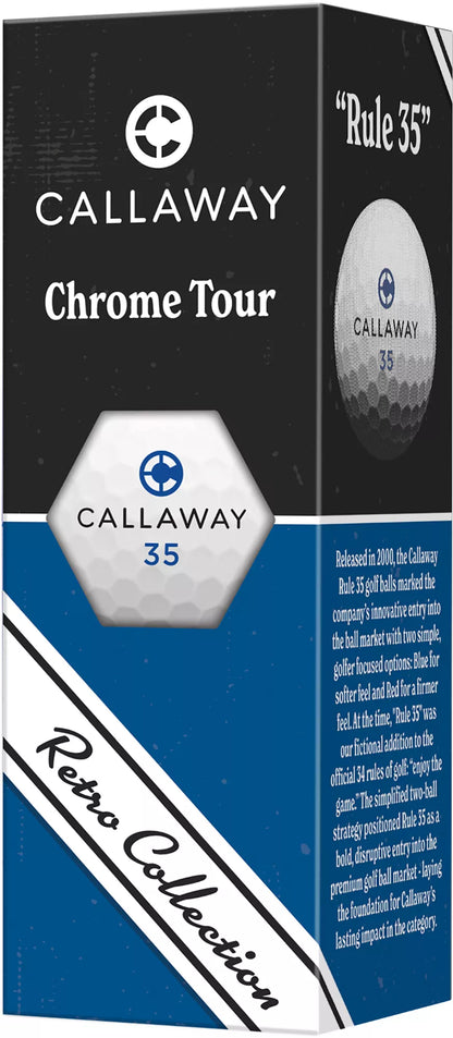 Callaway Chrome Tour Decorated Retro 2026 Golf Balls