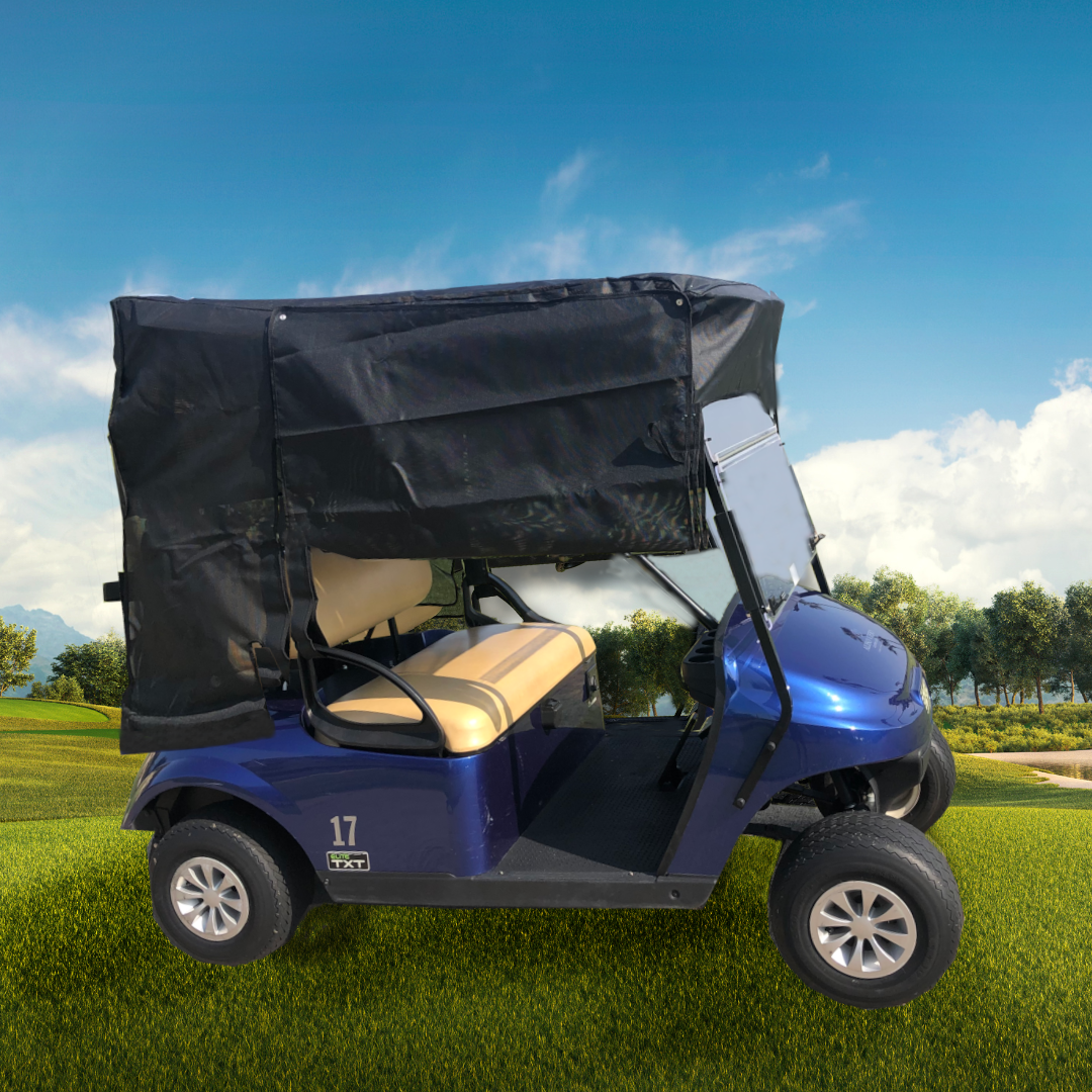 Golf Cart Sun Shade UV Mesh Top Cover Exclusive For Yamaha Drive 70" Roof Black