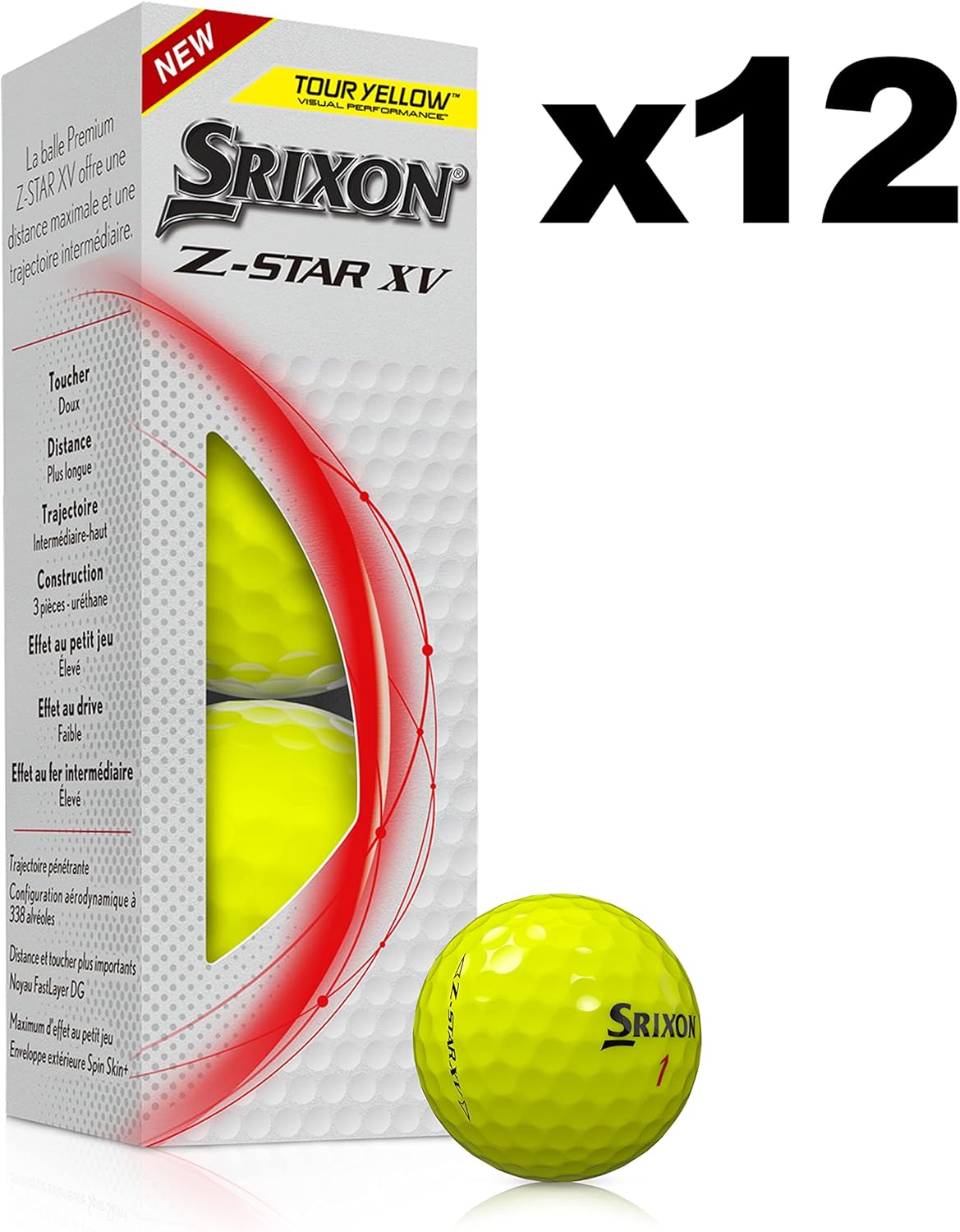 Srixon Z-Star 8 XV "Tour Yellow" Golf Balls - The Golf Guys Online