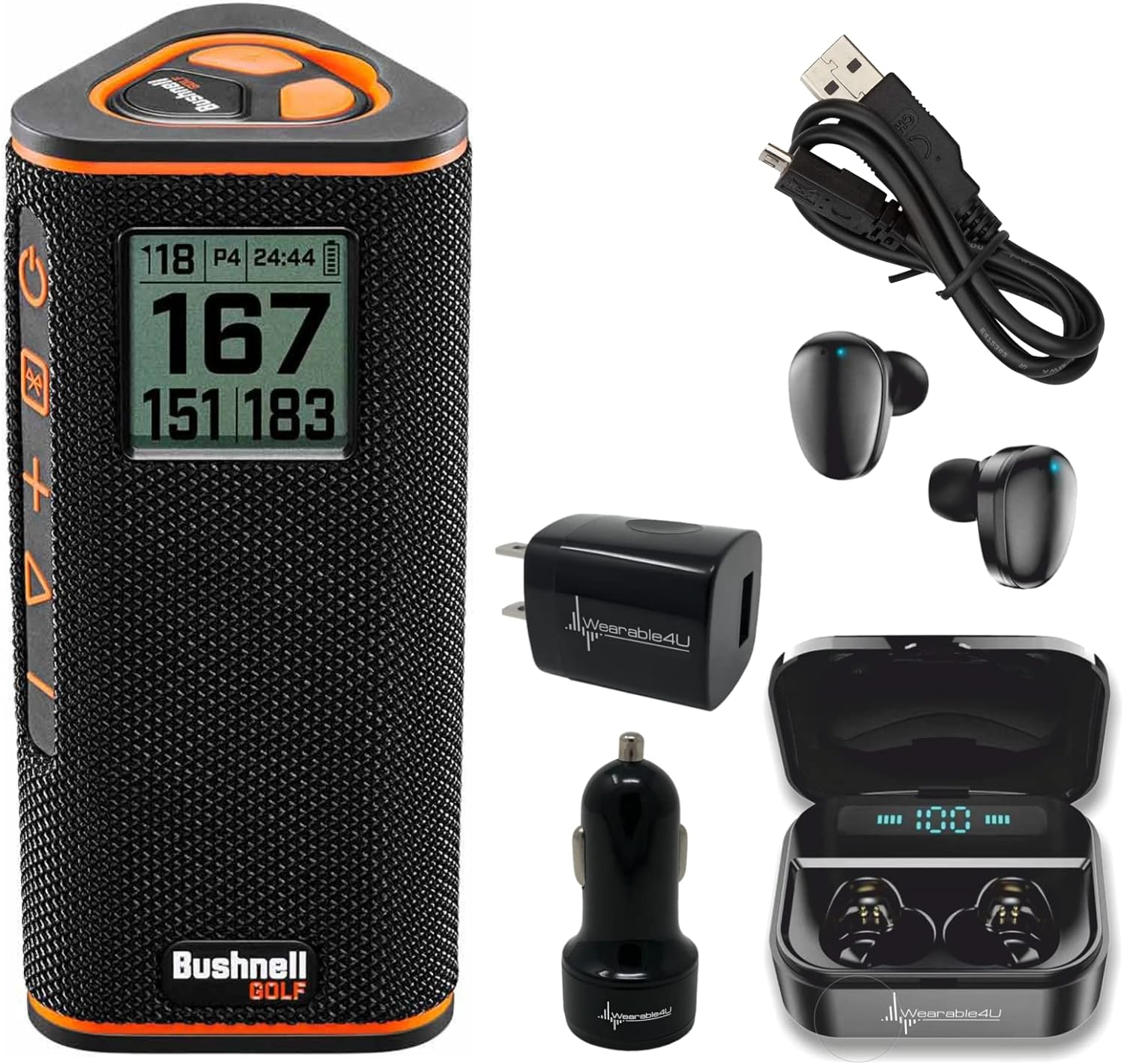 Bushnell Wingman View GPS Bluetooth Golf Speaker - Black - The Golf Guys Online