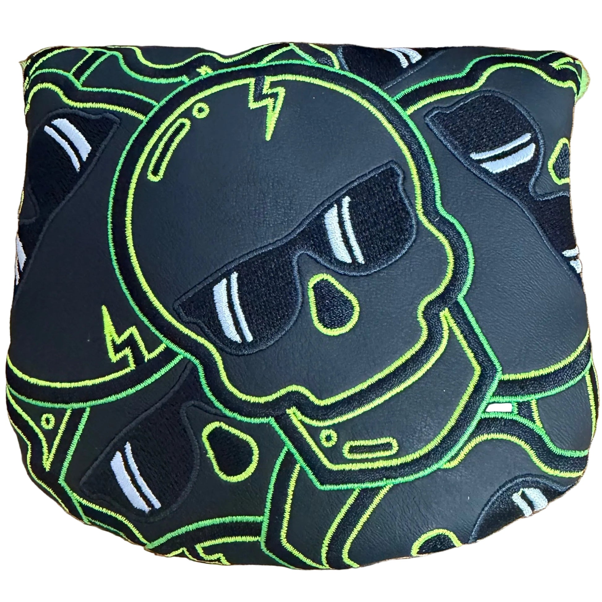 Limited Swag Green/Black Skull Mallet Putter Headcover *opened, no bag*