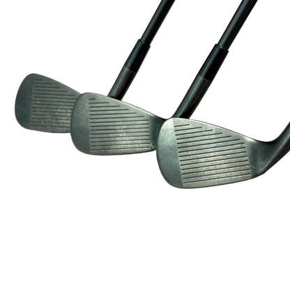 Pre-Owned Miura KM-700 Black QPQ Iron Set (5-PW) Right Hand W/ Dynamic Gold Mid Tour Issue 115 X-100 Black X-Stiff Shaft (Standard Length) (Average)