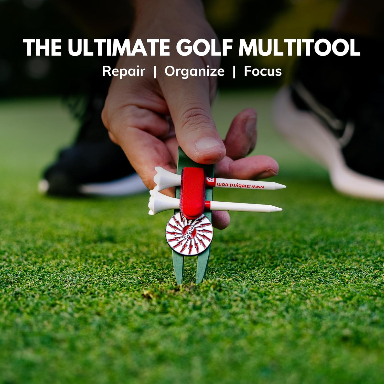 THE BYRD GOLF DIVOT CLYP - Black Raven - The Golf Guys Online