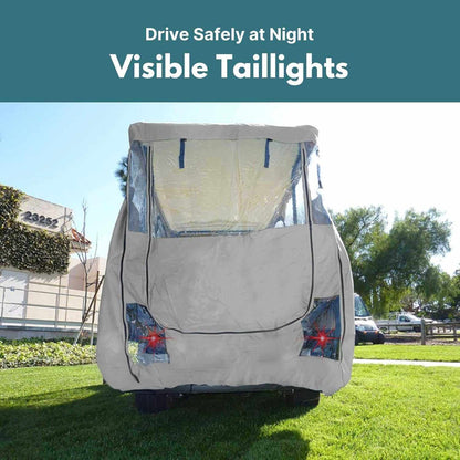 4 Passenger Long Roof Golf Cart Enclosure (Roof Length 80") Grey
