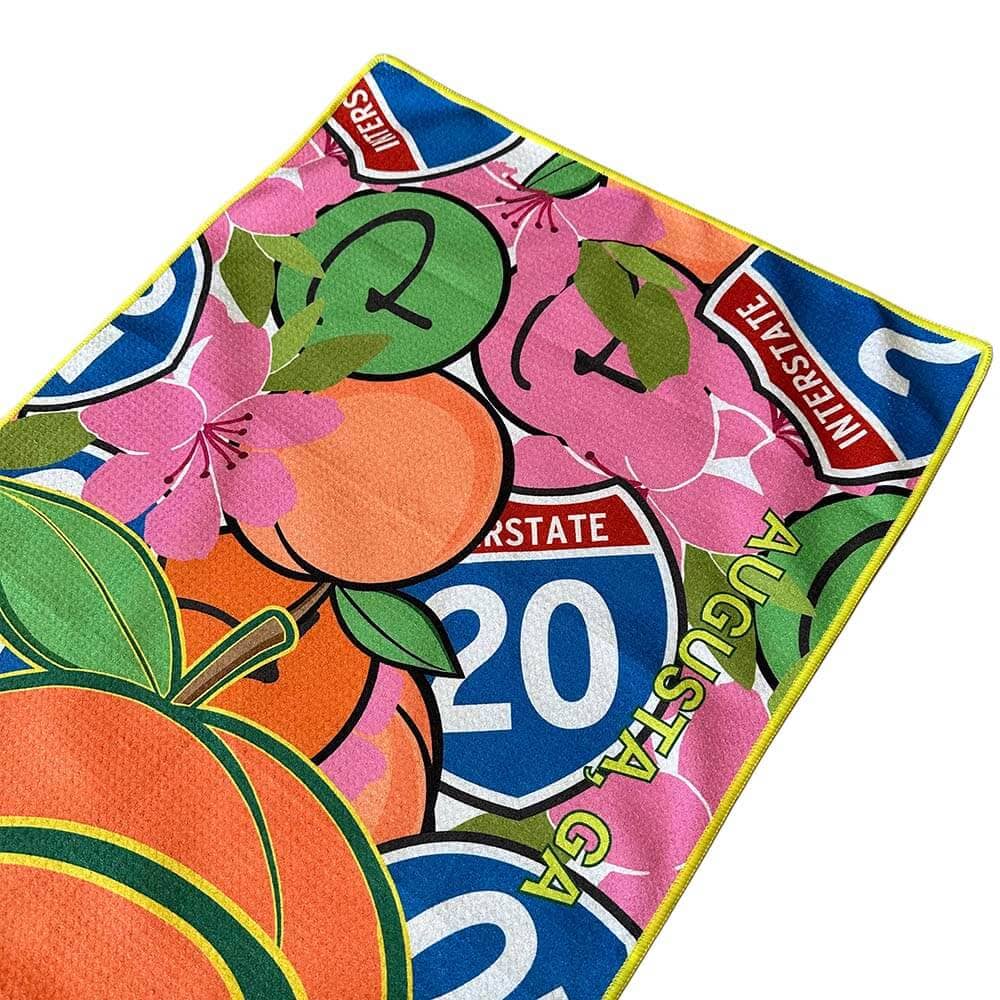 Piretti - Masters 1st Major Limited Edition Georgia Peach Microfiber Players Towel
