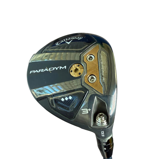 Pre-Owned Callaway Paradym Triple Diamond 3+ Fairway Wood (13.5) w/ Fujikura Ventus 6 Flex-R (Regular) Right Hand Graphite Shaft 41.5" (Above Average)