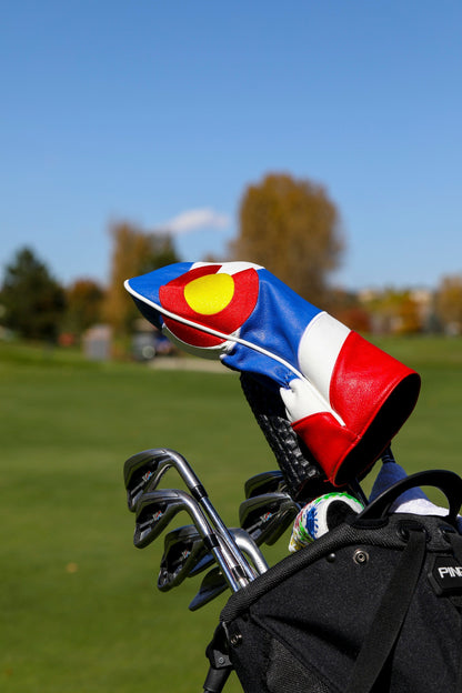 Colorado State Flag - Driver Cover Pins and Aces