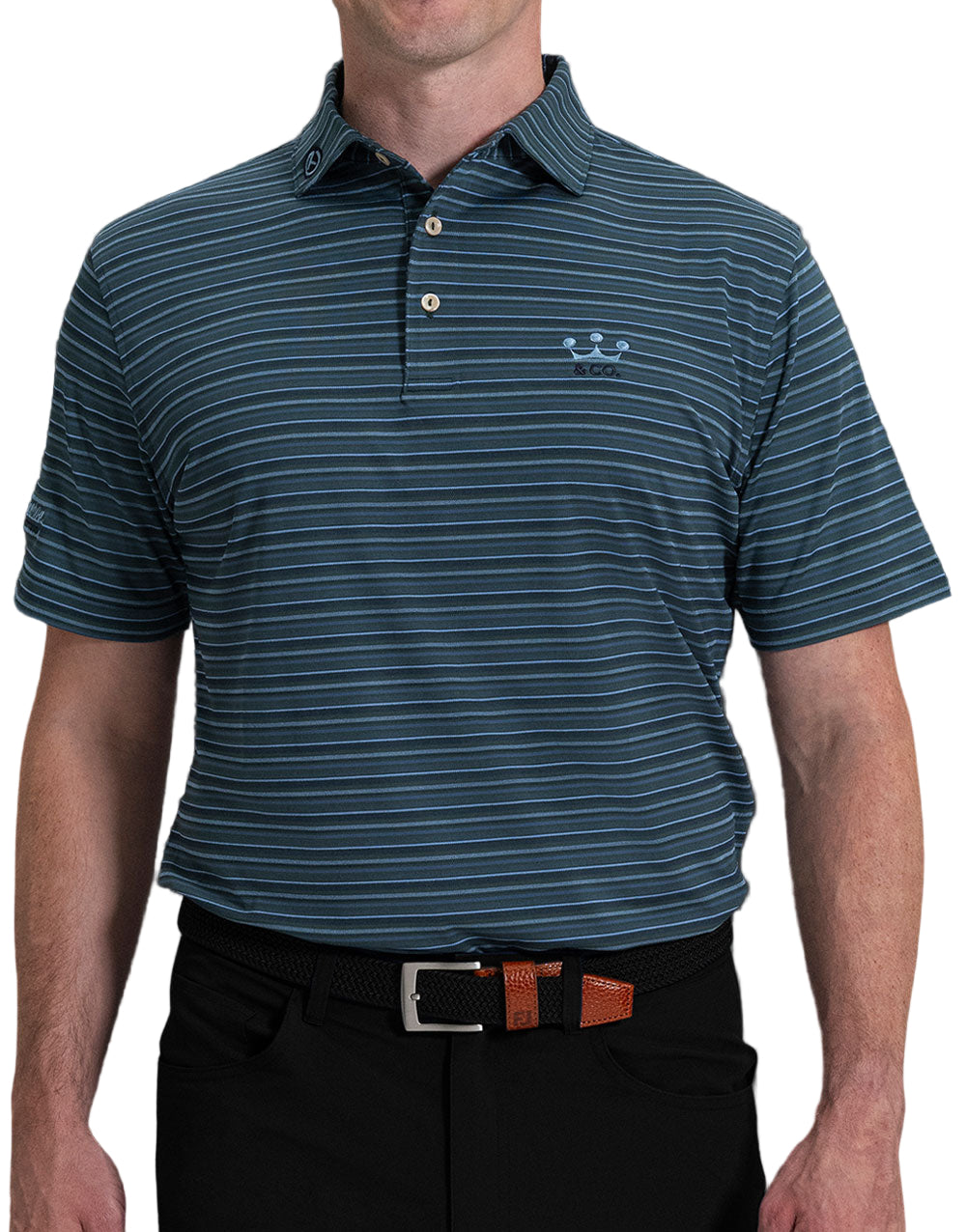 Scotty Cameron Peter Millar Crown & Co. Striped Polo Shirt