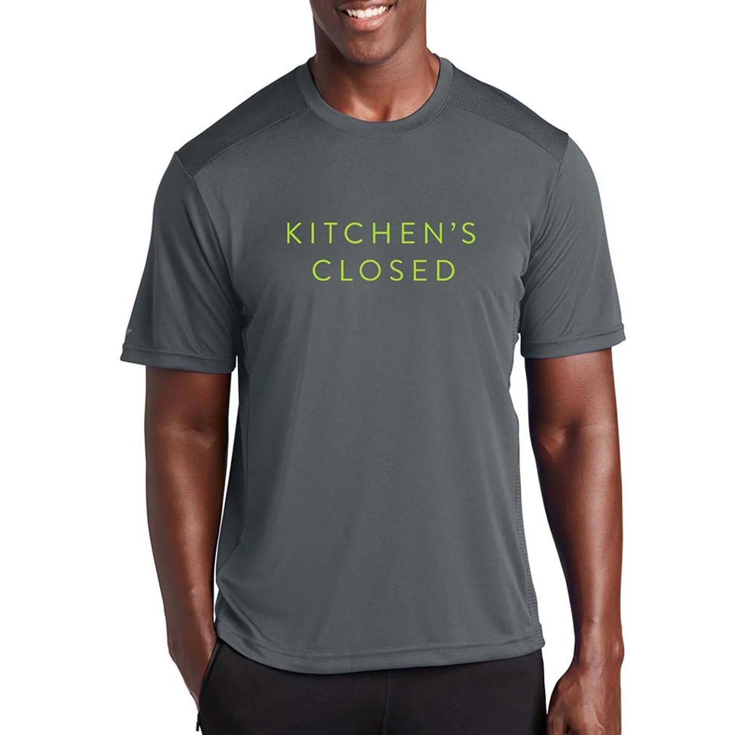 Men's Kitchen's Closed Performance Shirt Gray - The Golf Guys Online