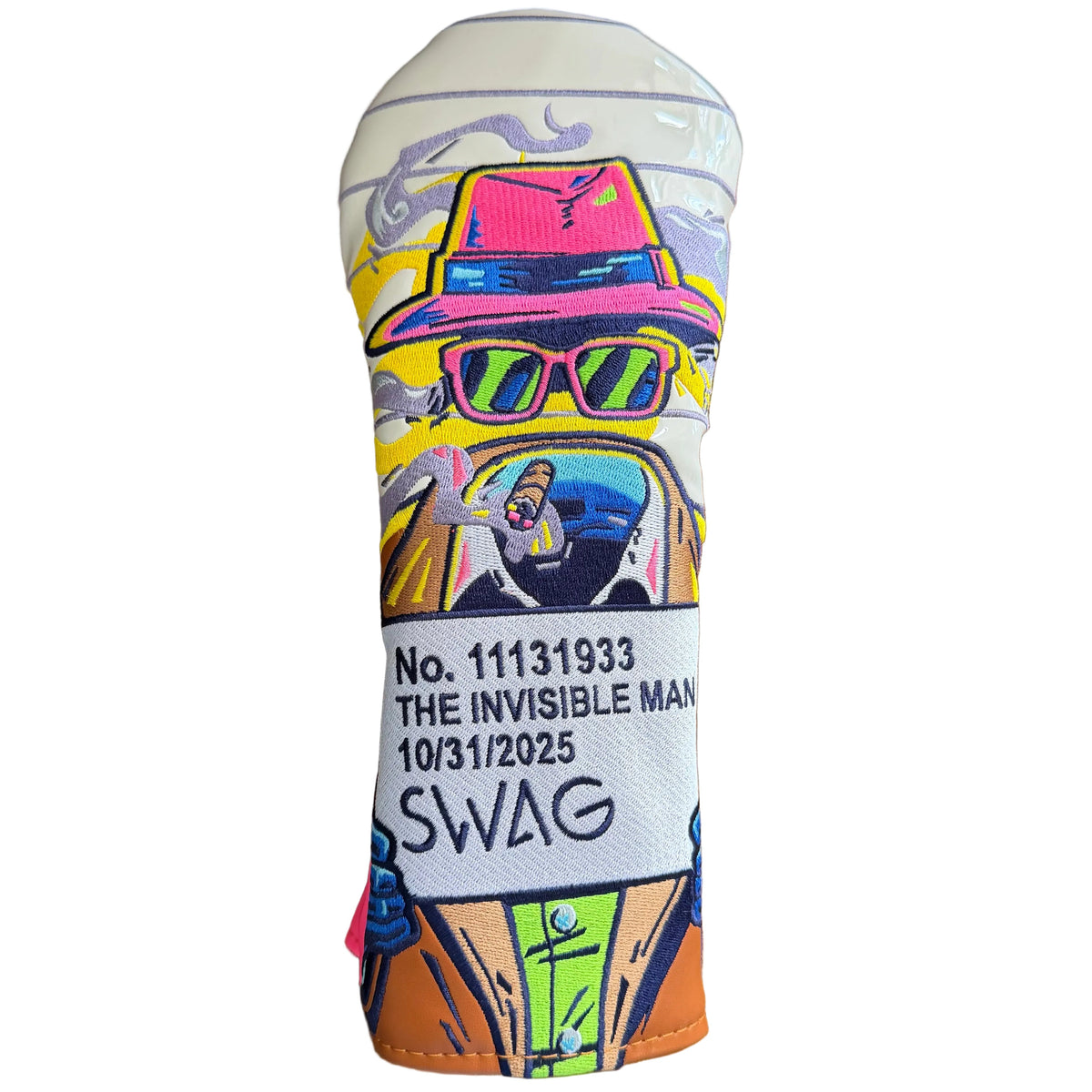 Limited Swag Golf Invisible Man Monster Mugshot Fairway Wood Headcover