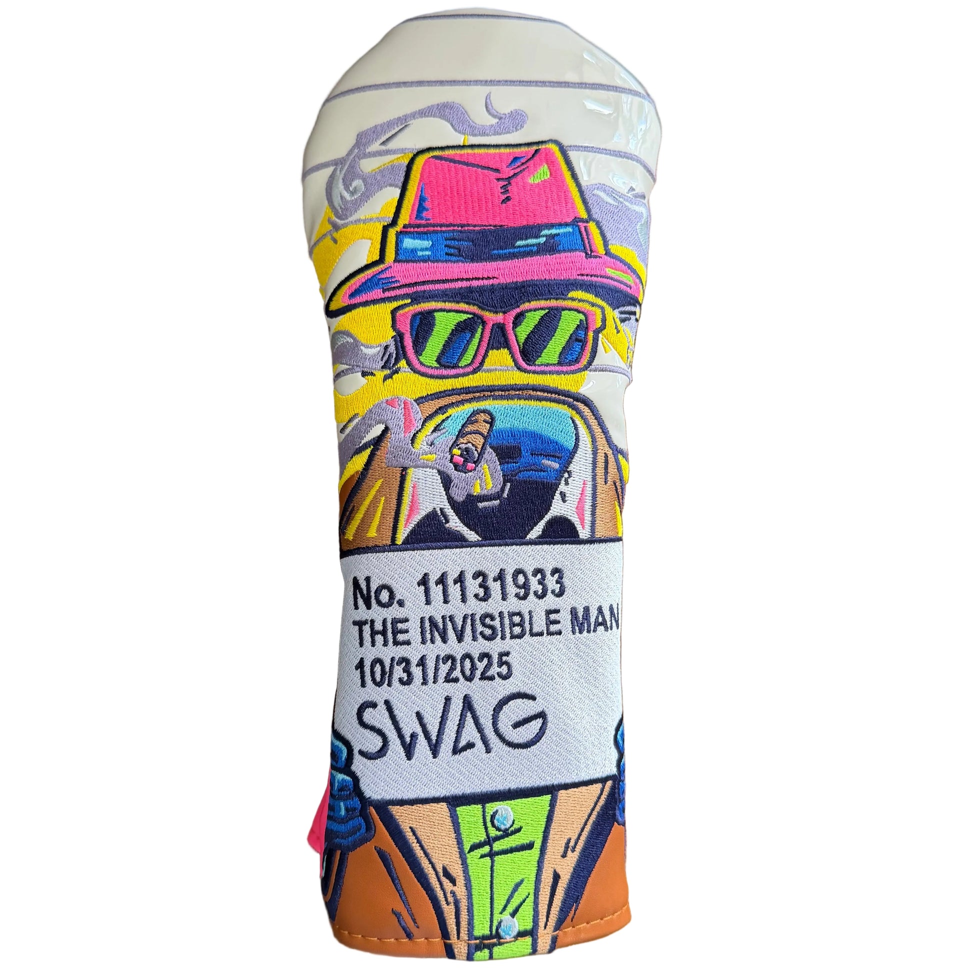 Limited Swag Golf Invisible Man Monster Mugshot Fairway Wood Headcover