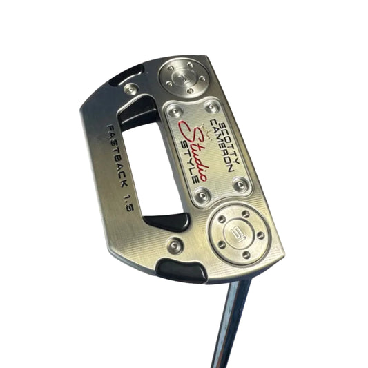 Pre-Owned Scotty Cameron Studio Style Fastback 1.5 Mid-Mallet Putter W/ 33 Inch Shaft (Mint)