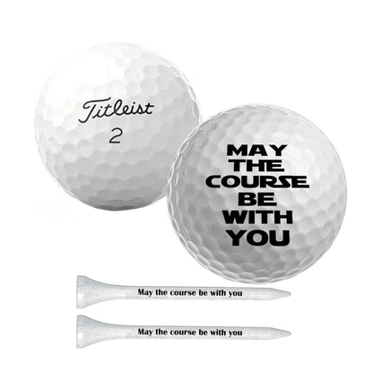 Refurbished Brands - May the course be with you Golf Balls & 10 tees