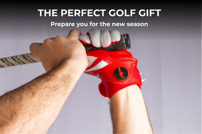 THE BYRD GOLF GLOVE - Black/Red - The Golf Guys Online