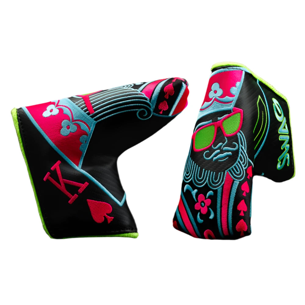 Swag Golf - Swagenta Eclipse Pink and Blue King Blade Putter Headcover - The Golf Guys Online