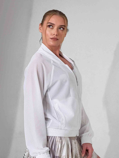 BAILA Mesh Athletic Jacket | Two-Way Zip Performance Bomber | First Position Collection - The Golf Guys Online