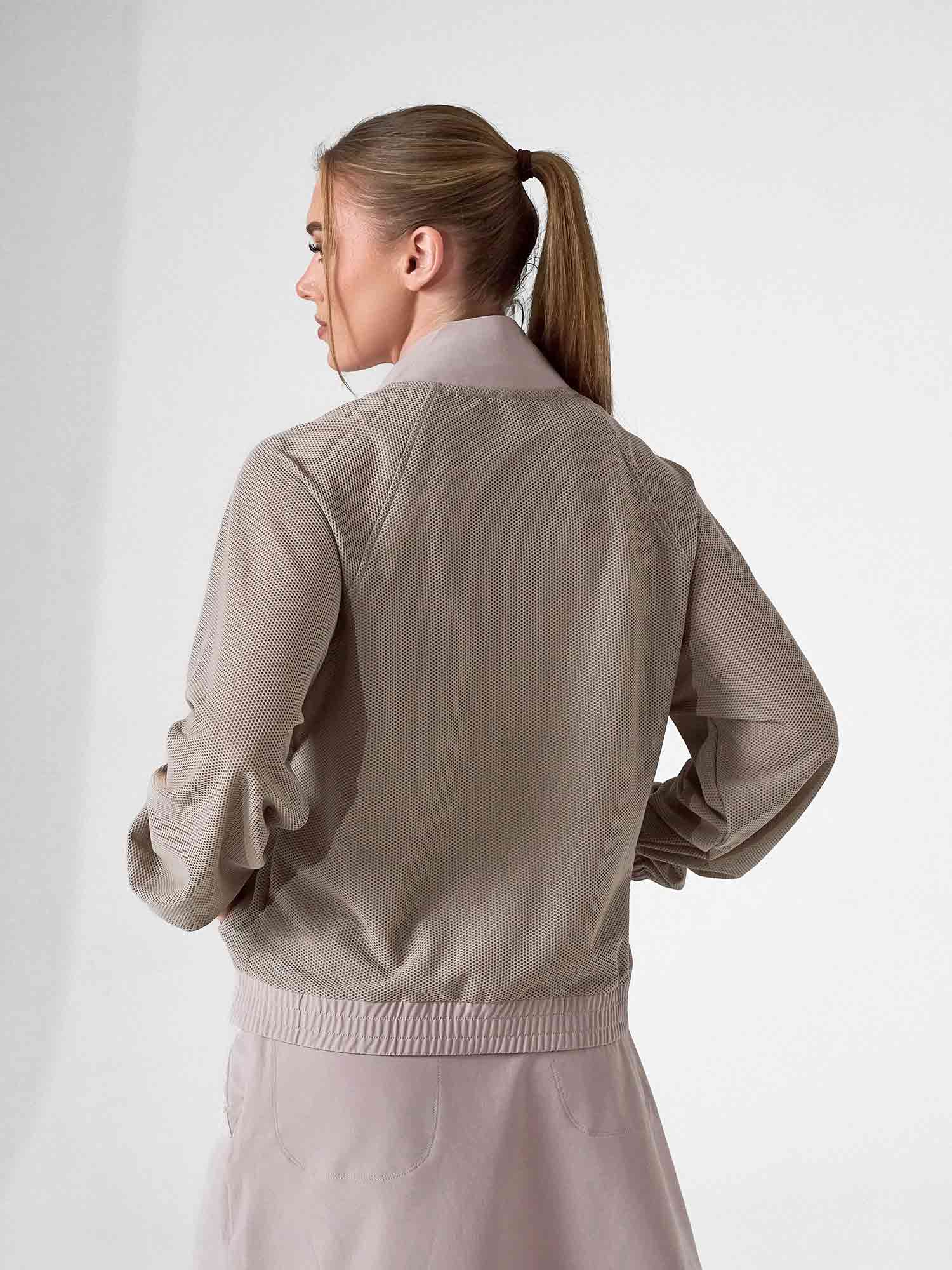 BAILA Mesh Athletic Jacket | Two-Way Zip Performance Bomber | First Position Collection - The Golf Guys Online