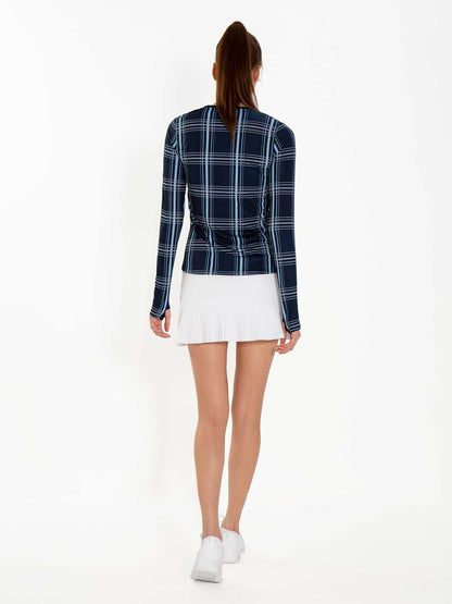 Ashley Asymmetrical 15" Pleated Skirt - White - The Golf Guys Online