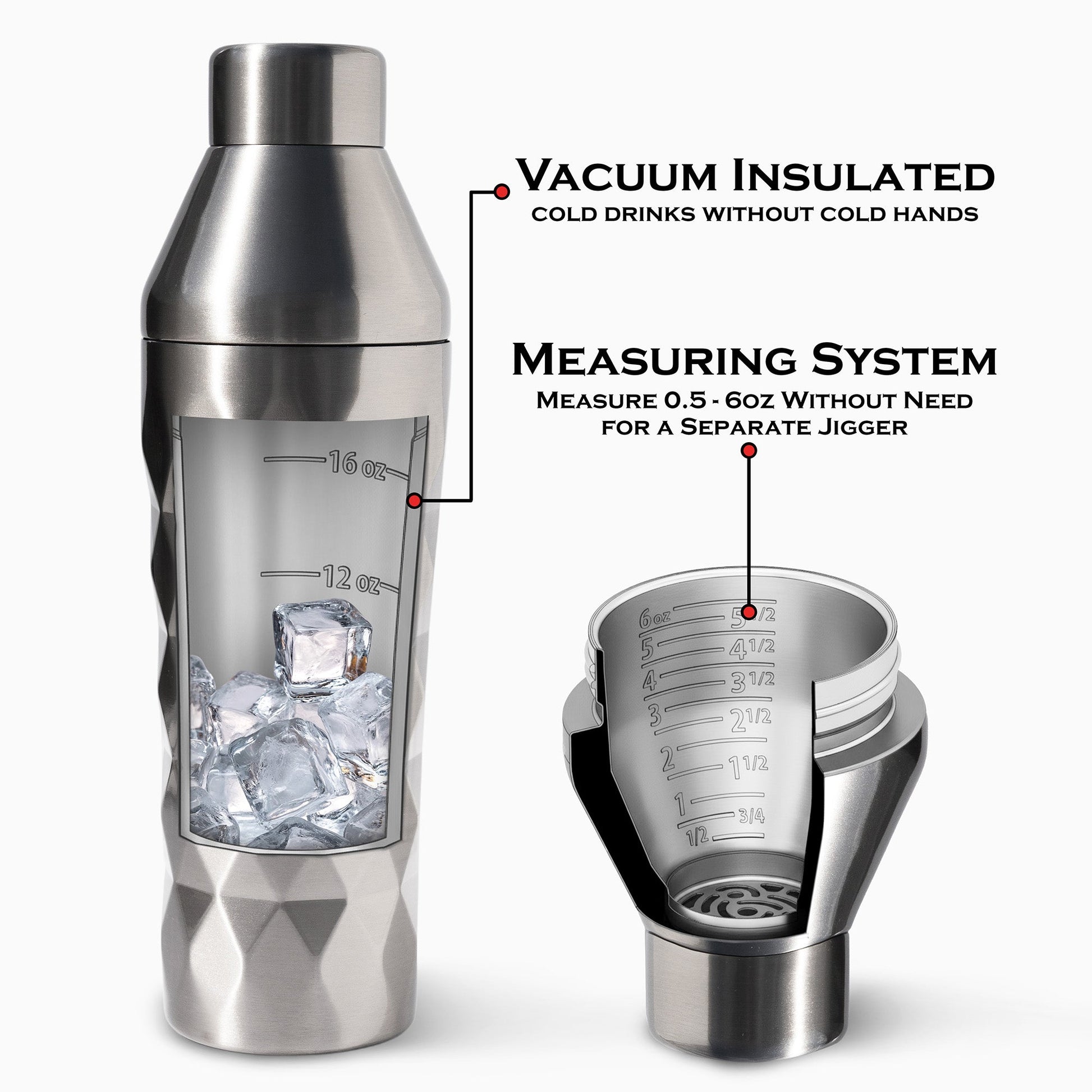 FANCY MAN Insulated Cocktail Shaker