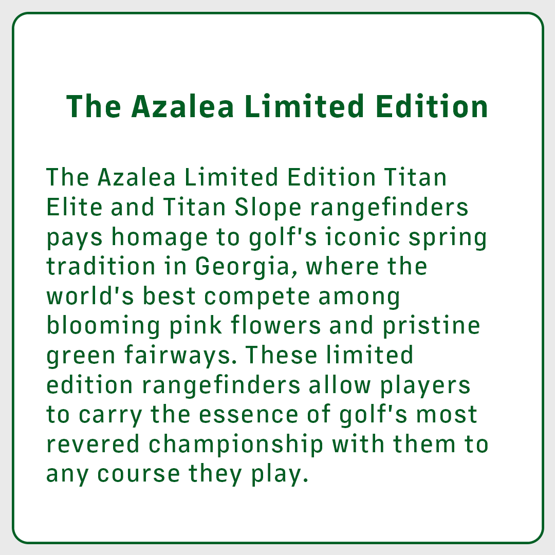 TITAN ELITE RANGEFINDER - AZALEA LIMITED EDITION - The Golf Guys Online