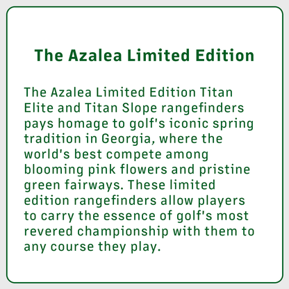 TITAN ELITE RANGEFINDER - AZALEA LIMITED EDITION - The Golf Guys Online