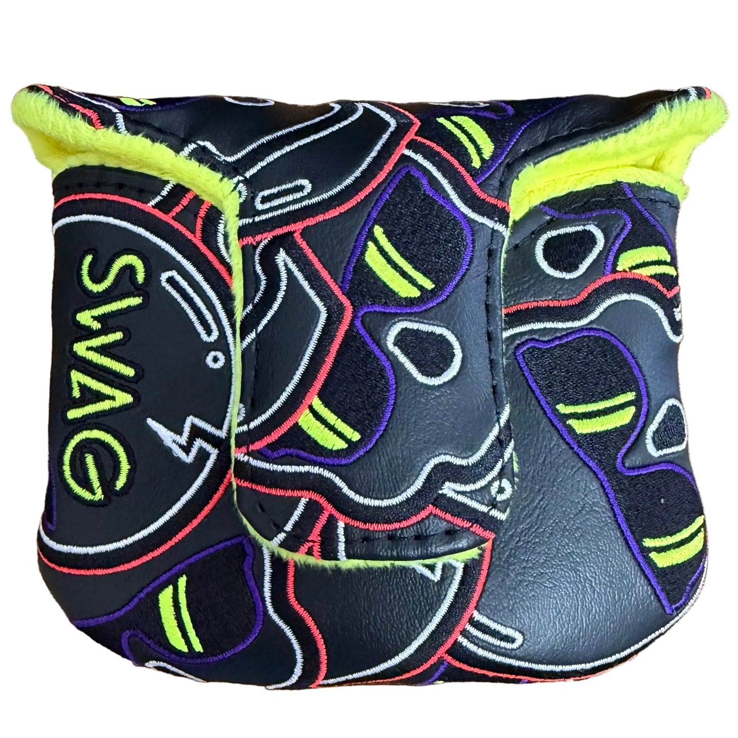 Swag Golf Stacked Skull 2.0 Neon Thermal Mallet Putter Headcover