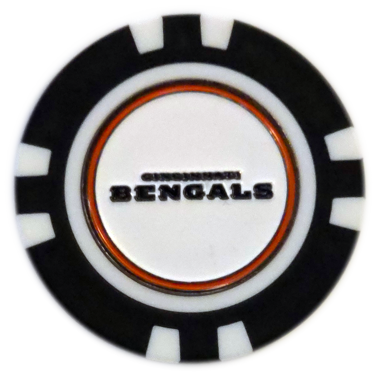 Cincinnati Bengals Poker Chip Golf Ball Marker - Thumbnail 3