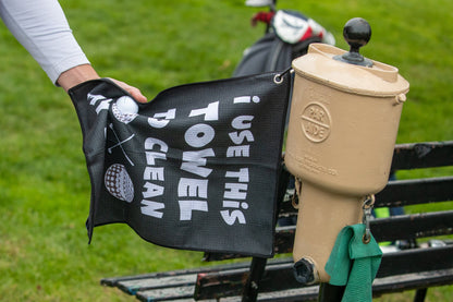 Clean My Balls Golf Towel Funny Gag Gift - The Golf Guys Online