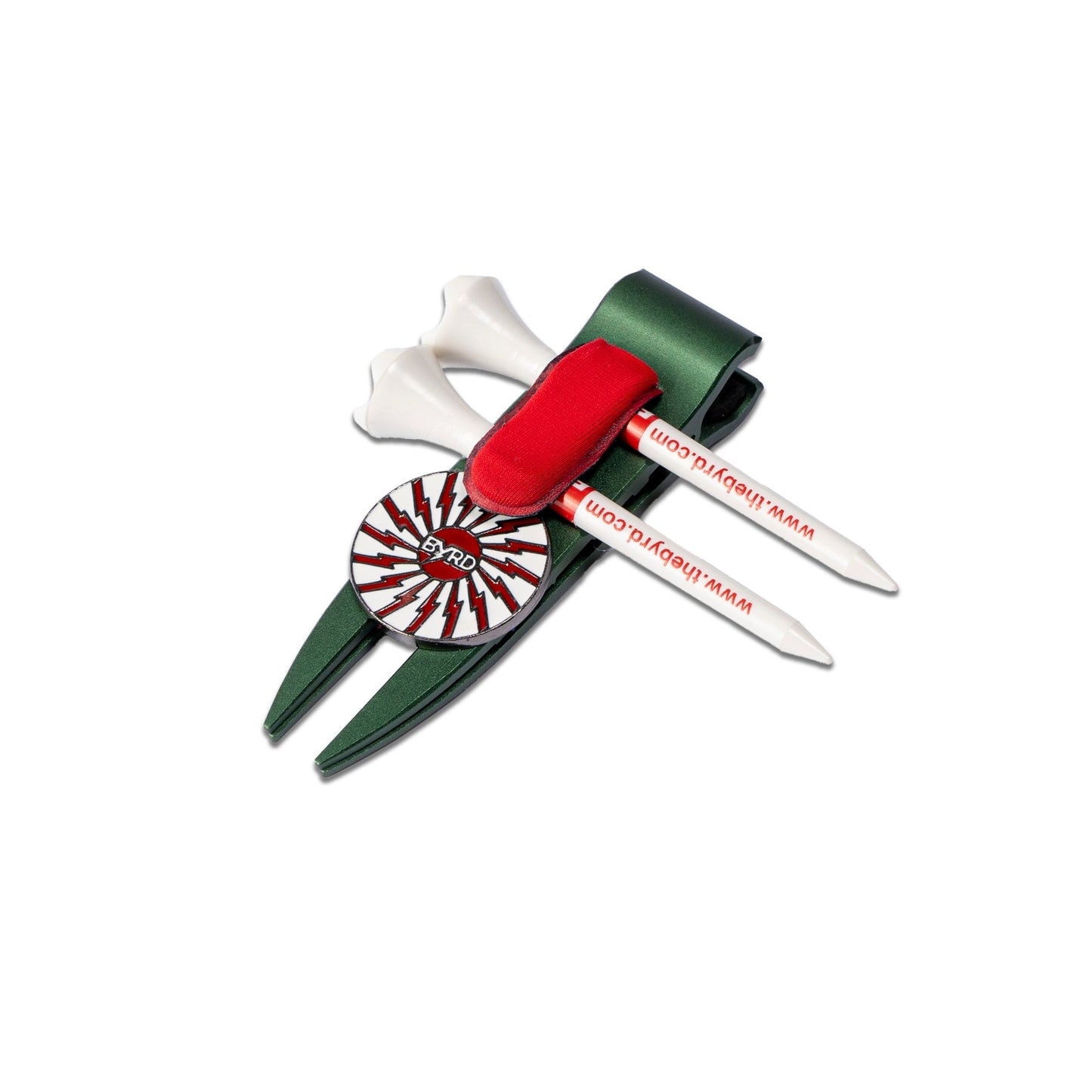 THE BYRD GOLF DIVOT CLYP - Green Macaw - The Golf Guys Online