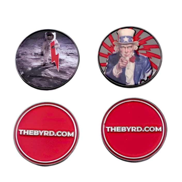 BYRD BALL MARKERS - Merica - The Golf Guys Online