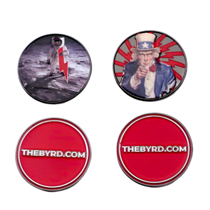 BYRD BALL MARKERS - Merica - The Golf Guys Online