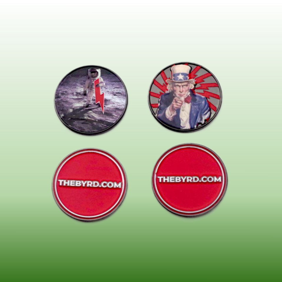BYRD BALL MARKERS - Merica - The Golf Guys Online