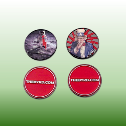 BYRD BALL MARKERS - Merica - The Golf Guys Online