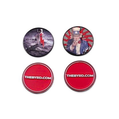 BYRD BALL MARKERS - Merica - The Golf Guys Online
