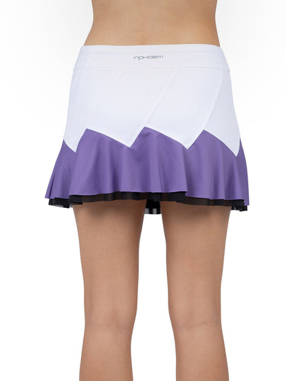 Baseline Butterfly Skirt - White/Lavender Combo - The Golf Guys Online