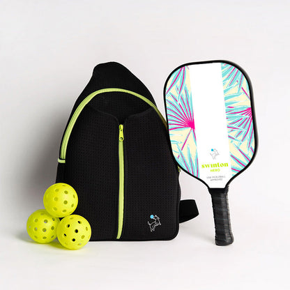 Pickleball Starter Bundle - Black Sling Bag Combo - The Golf Guys Online