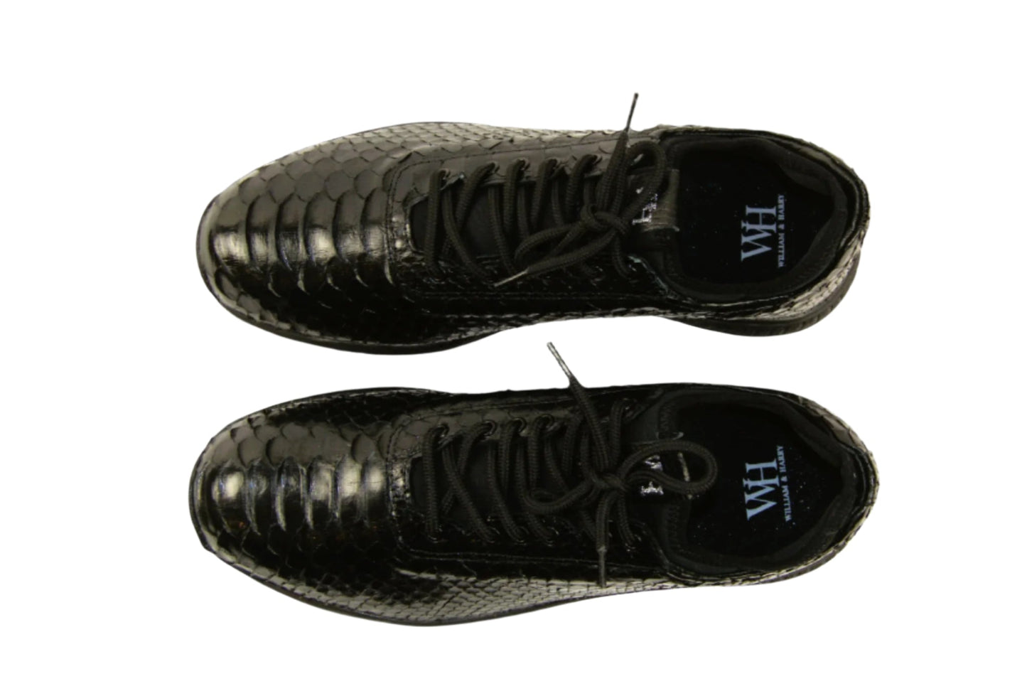 W&H Viper - Python Men's Golf Shoes in All Black