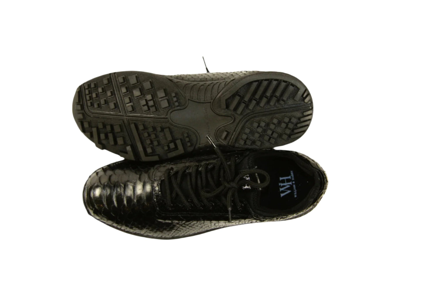 W&H Viper - Python Men's Golf Shoes in All Black