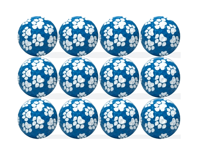 New Novelty Blue Dog Paw Prints Golf Balls
