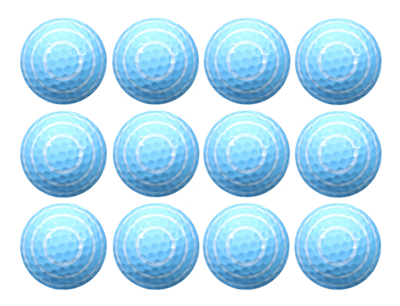 New Novelty Blue Spiral Golf Balls