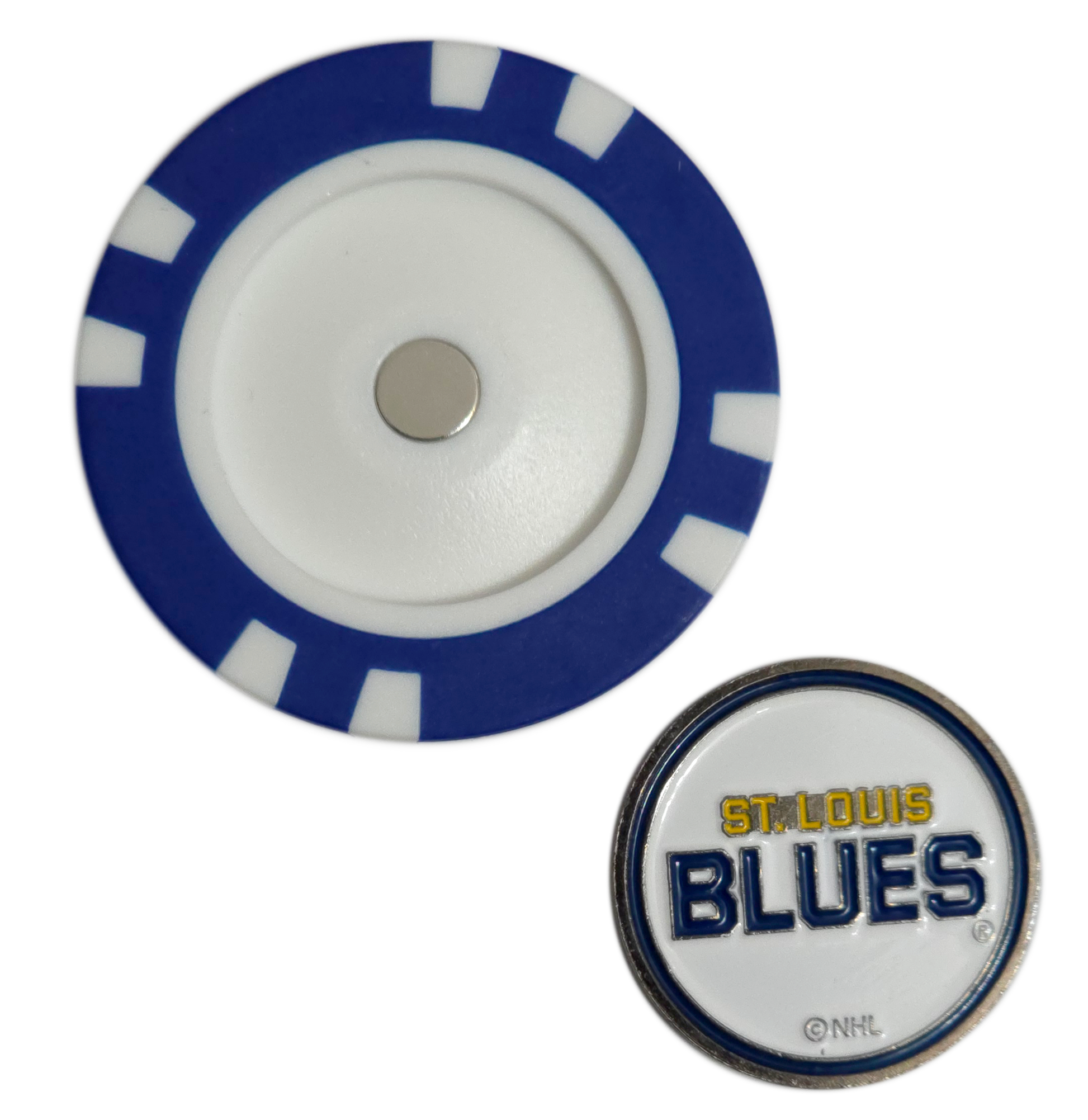 Officially Licensed St. Louis Blues Poker Chip Golf Ball Marker